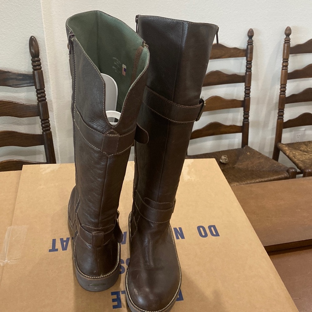 Earth knee high leather boots